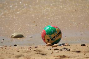 Algarve Colored Ball on Beach