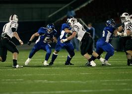 Football Players Action Running