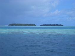 Paradise Blue Sea and Clouds