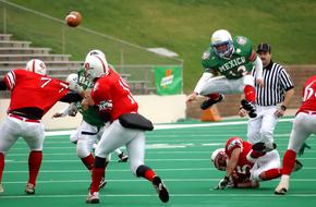 Action picture of Football American players