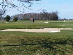 Golf Course Green Space Bunker