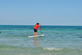 Surfer on Beach Water
