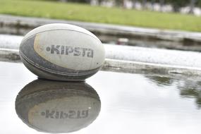 Rugby Ball in water