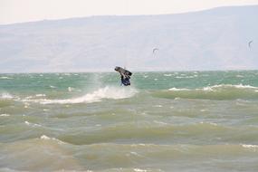 athlete at sea during competition