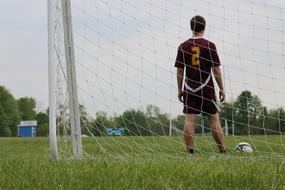 photo of football player on field