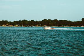 blue Lake Boat Summer