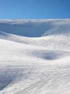 mountain with snow in france