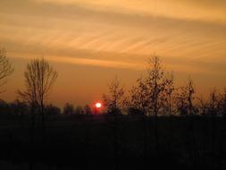 Sunrise at Skies landscape