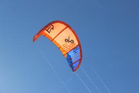 sporty orange kite