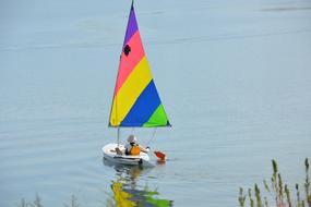 colors Sailboat Lake Water