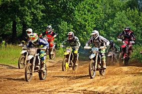 Sport Motocross forest