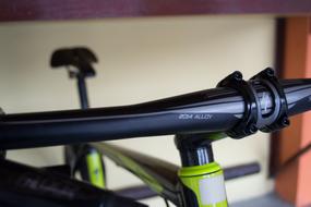 handlebar of a street bike, close-up