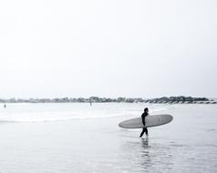 man surfer on Sea Ocean Water