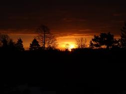 dark Sunrise Nature sky
