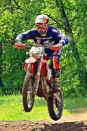 motocross racer on a sunny day