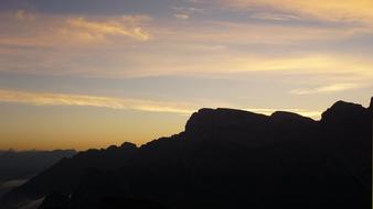 Mountains Sunrise landscape