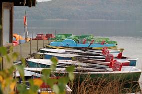 Lake Autumn Rowing boats