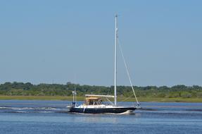 Sailboat Sailing River