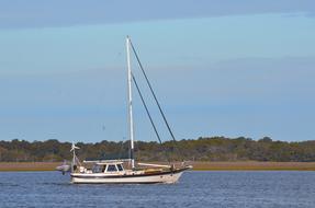 Sailboat Sailing River