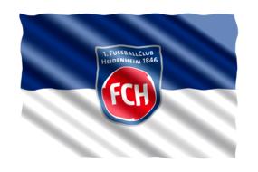 Heidenheim soccer team flag