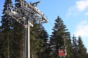 Ski Lift on a clear sunny day