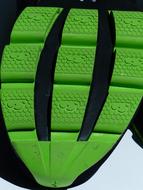 The Sole Is Made Of Green Rubber