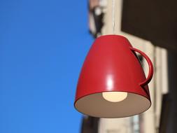 red Lantern on a Street
