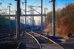 Railroad route, Tracks and signals