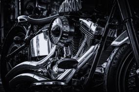 Harley Davidson Motorcycle dark