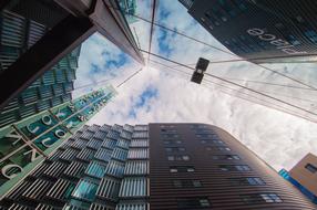 modern building facades in London