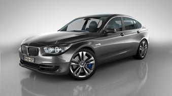 modern bmw Car at grey background