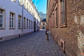 brick Architecture Alley in City