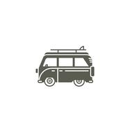 caravan car camper drawing