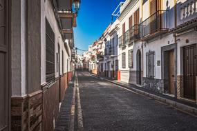 empty Street in old city, Spain, Andalusia