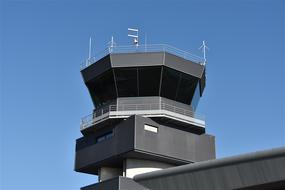 photo of the control tower at the airport