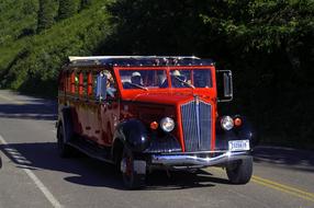 Red Jammer Bus