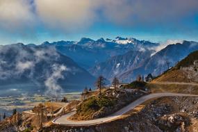 landscape in the mountains in austria