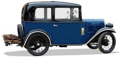 Oldtimer classic car, side view