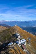 landscape of Alpine Monte Lema in Switzerland