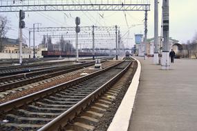 platform and railway in Ukraine