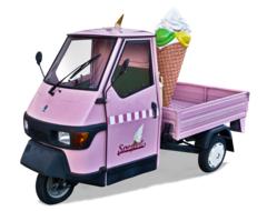 Ice Cream Cone Van pink
