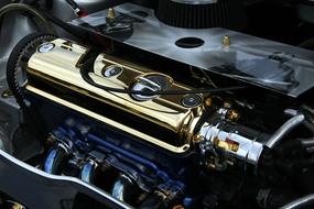 engine block of a sport car