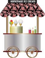 ice cream cart as an illustration