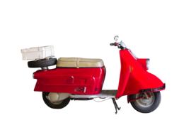 red retro double moped