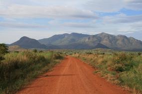 Africa red Sand Road