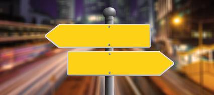 Directory Road yellow Sign