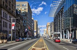 urban street in Philadelphia