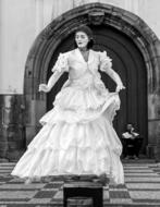 street pantomime in Prague