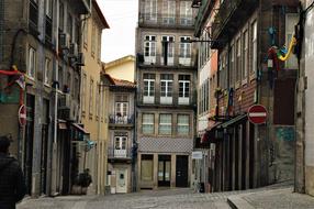 street of Old Town in Portugal