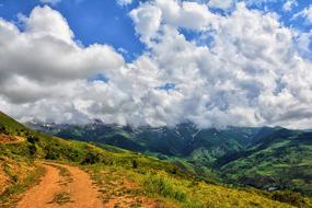 landscape of Mountain Summit Nature